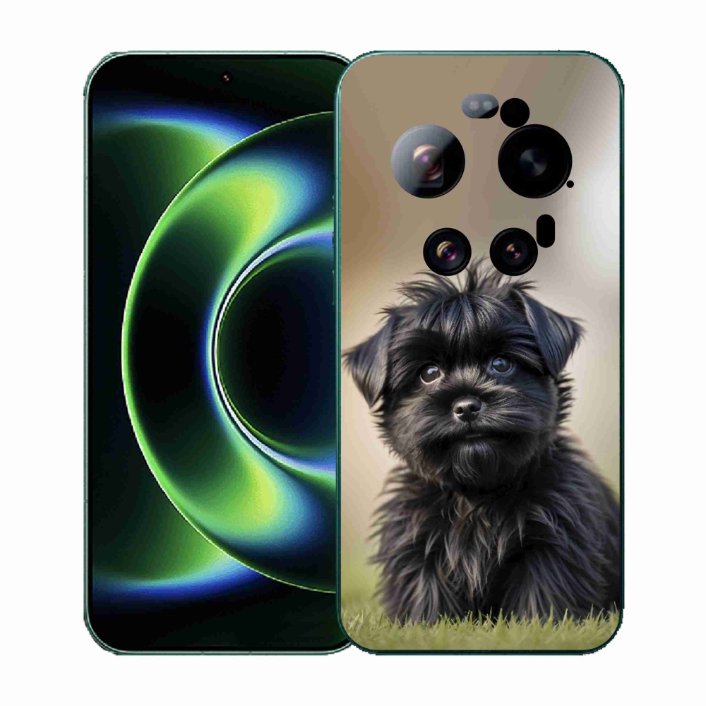 Gélový kryt mmCase na Xiaomi 17 Ultra - roztomilý čierny psík