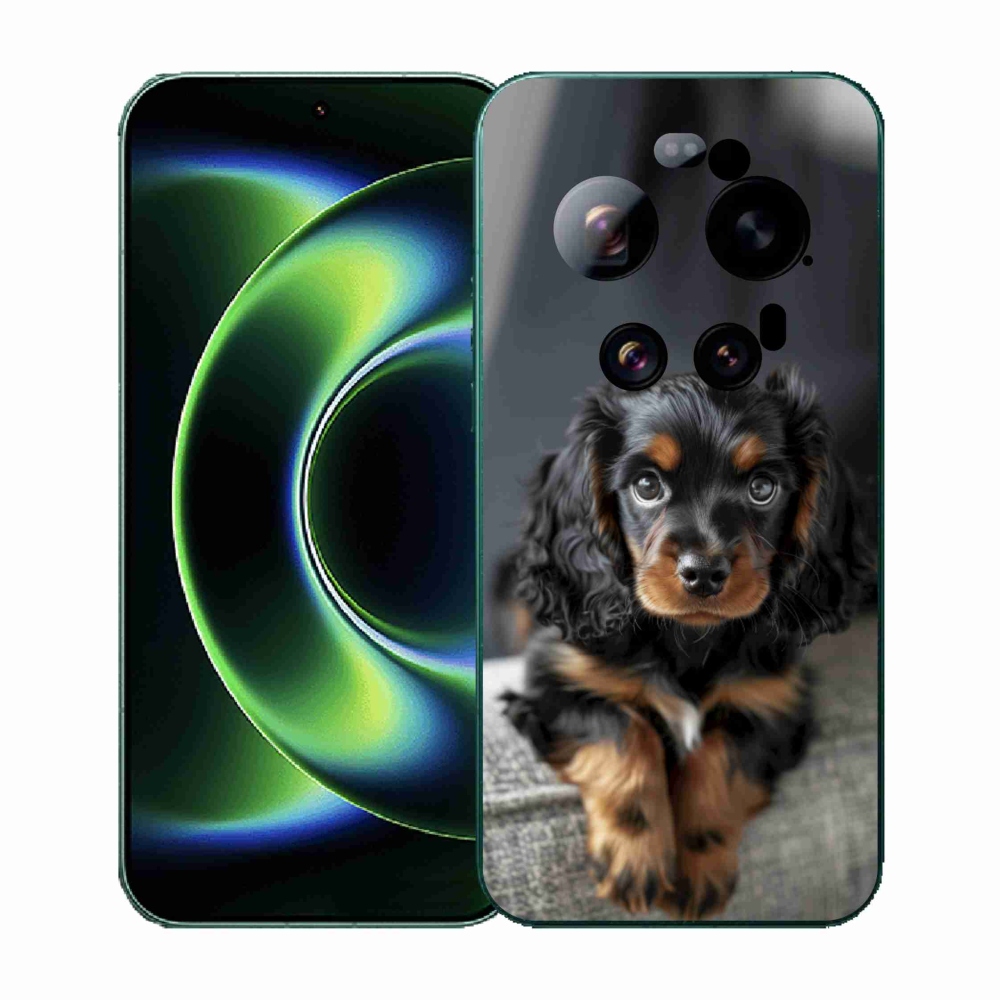 Gélový kryt mmCase na Xiaomi 17 Ultra - roztomilý dlhosrstý jazvečík