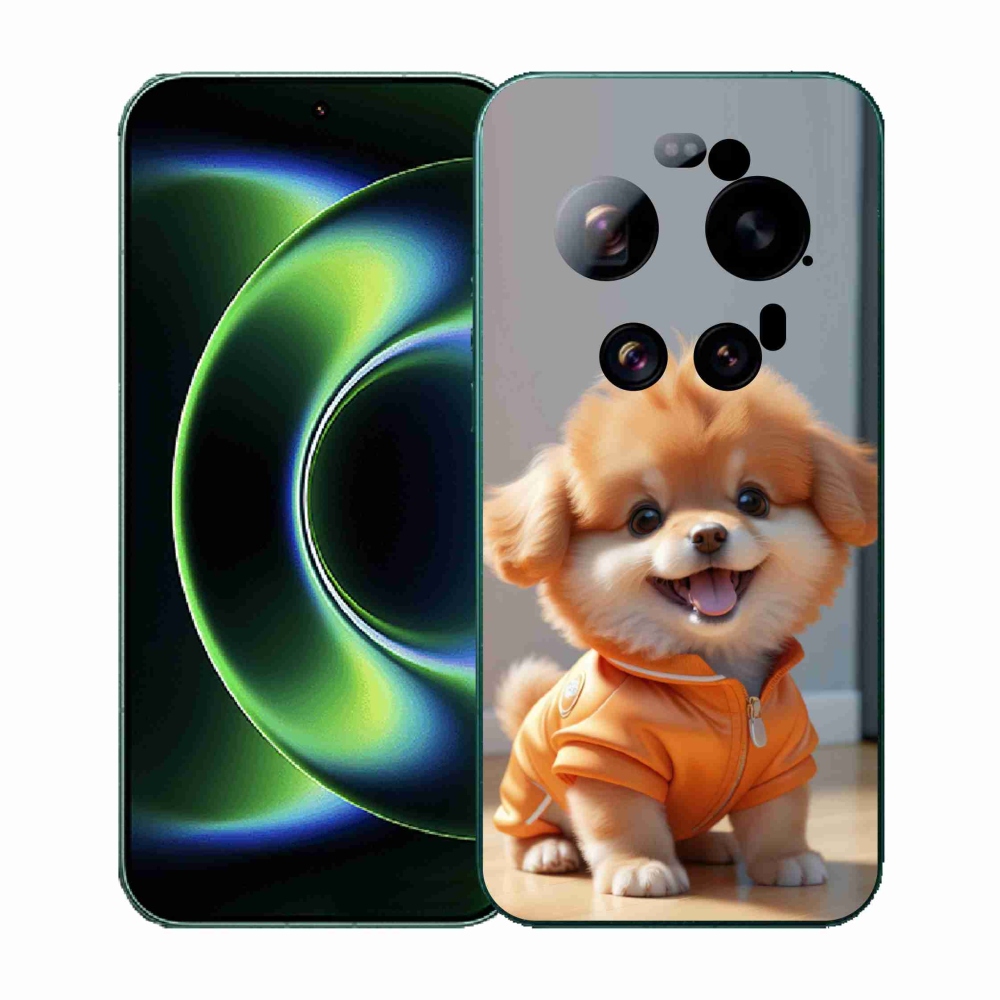 Gélový kryt mmCase na Xiaomi 17 Ultra - roztomilý pomeranian v mikine