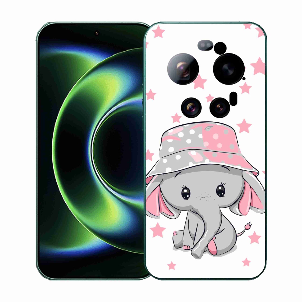 Gélový kryt mmCase na Xiaomi 17 Ultra - ružový slon