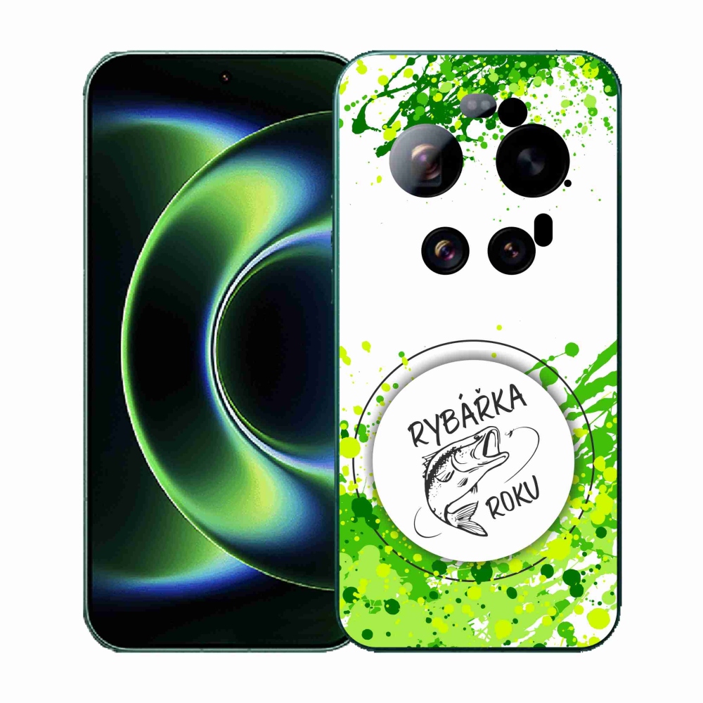 Gélový kryt mmCase na Xiaomi 17 Ultra - rybárka roku biele pozadie