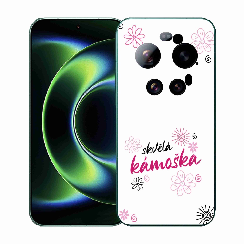 Gélový kryt mmCase na Xiaomi 17 Ultra - skvelá kamoška biele pozadie