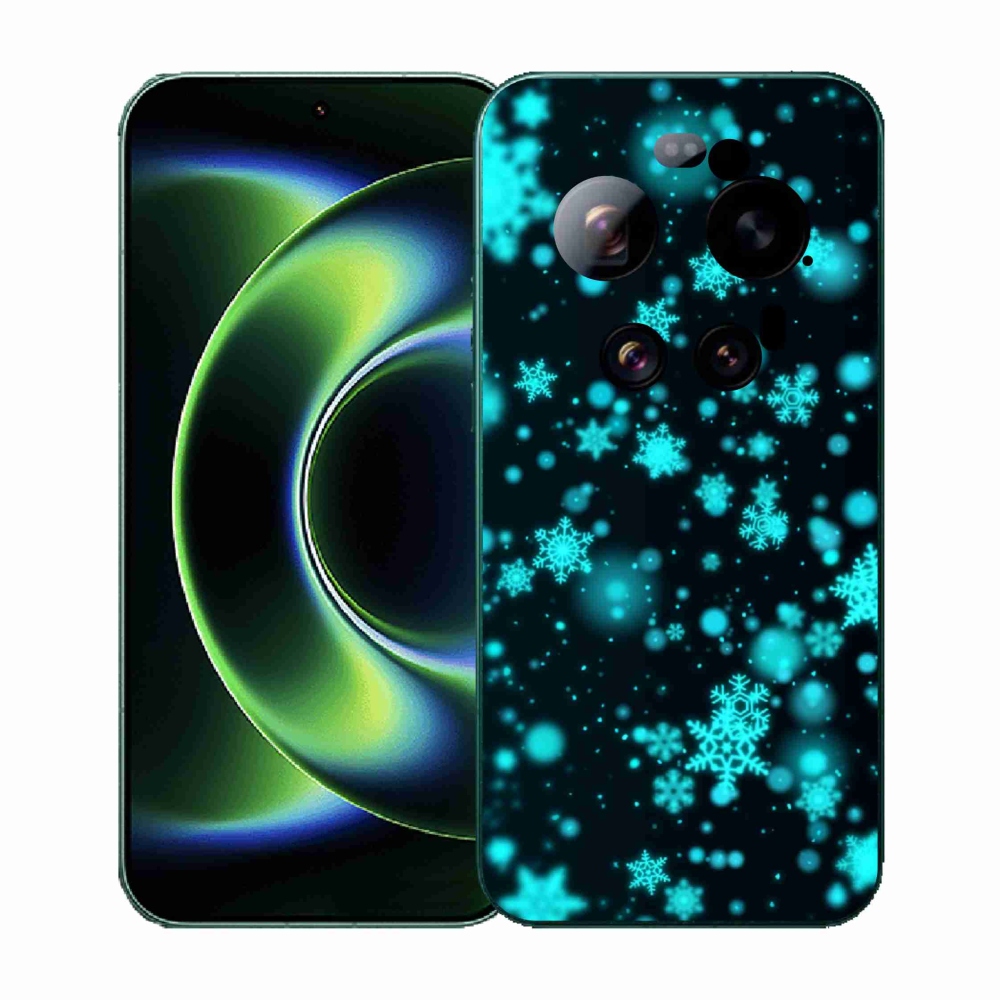 Gélový kryt mmCase na Xiaomi 17 Ultra - snehové vločky 1