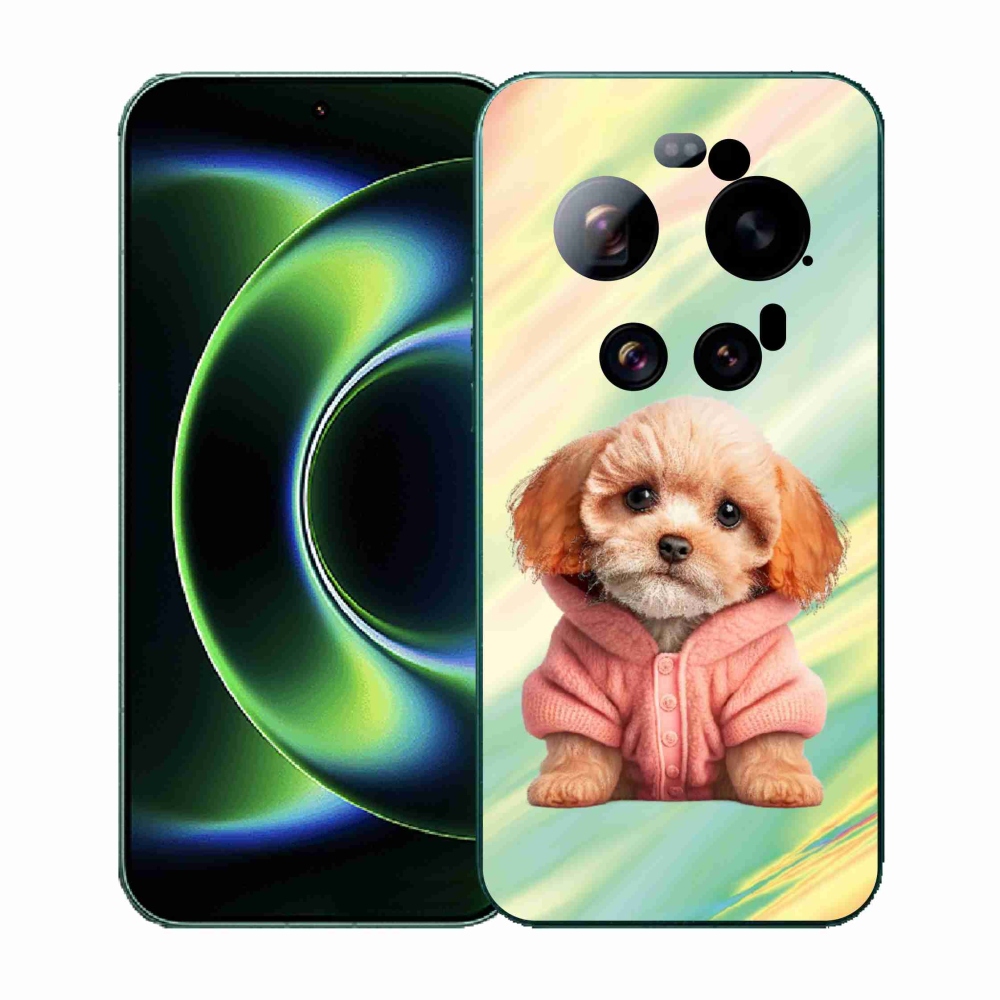 Gélový kryt mmCase na Xiaomi 17 Ultra - šteňa vo svetri