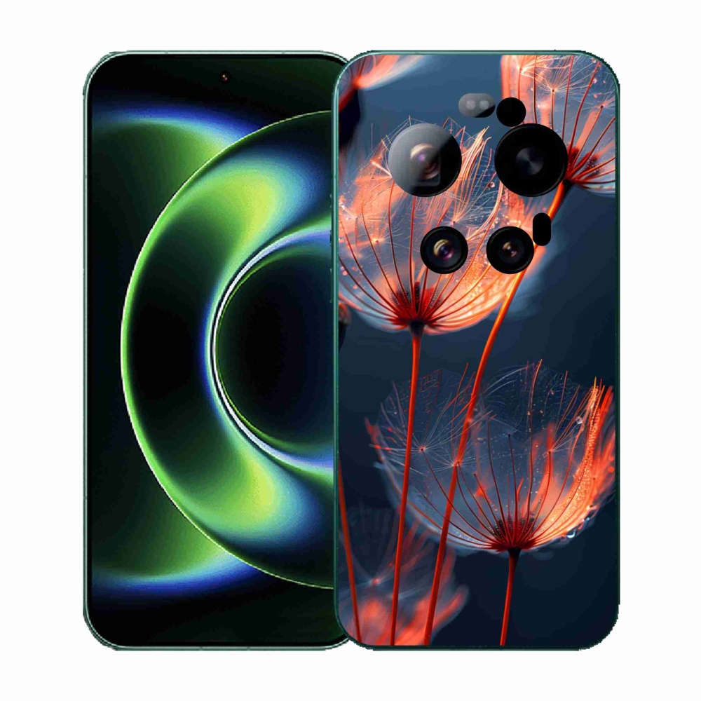 Gélový kryt mmCase na Xiaomi 17 Ultra - svetielkujúce páperie