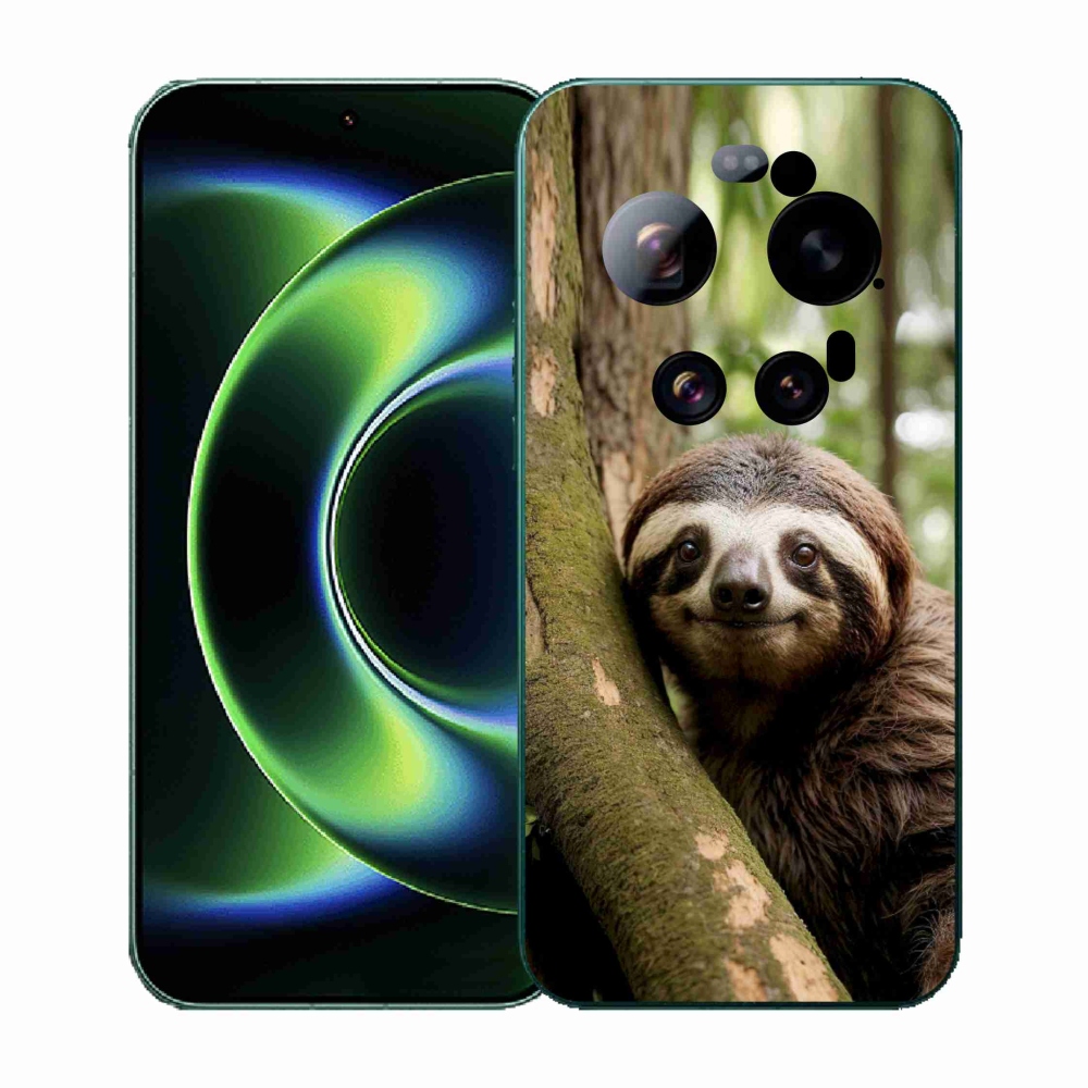 Gélový kryt mmCase na Xiaomi 17 Ultra - usmievavý leňochod