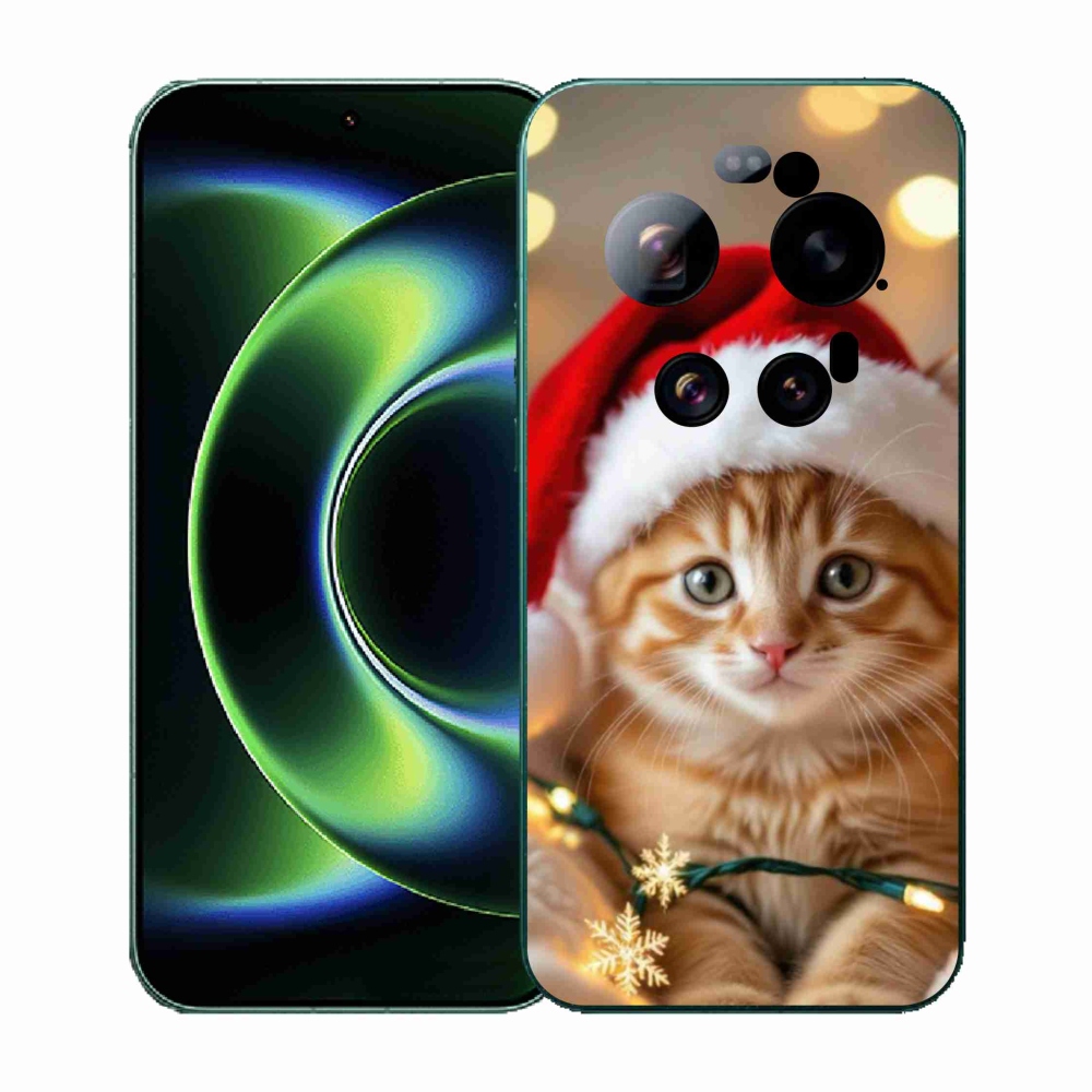 Gélový kryt mmCase na Xiaomi 17 Ultra - vianočné mačiatko