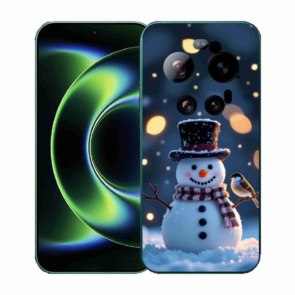 Gélový kryt mmCase na Xiaomi 17 Ultra - vianočný snehuliak