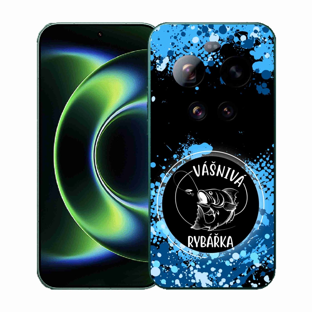 Gélový kryt mmCase na Xiaomi 17 Ultra - vášnivá rybárka čierne pozadie