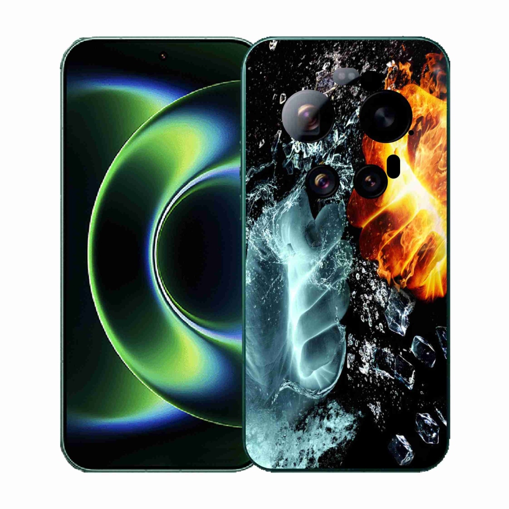 Gélový kryt mmCase na Xiaomi 17 Ultra - voda a oheň