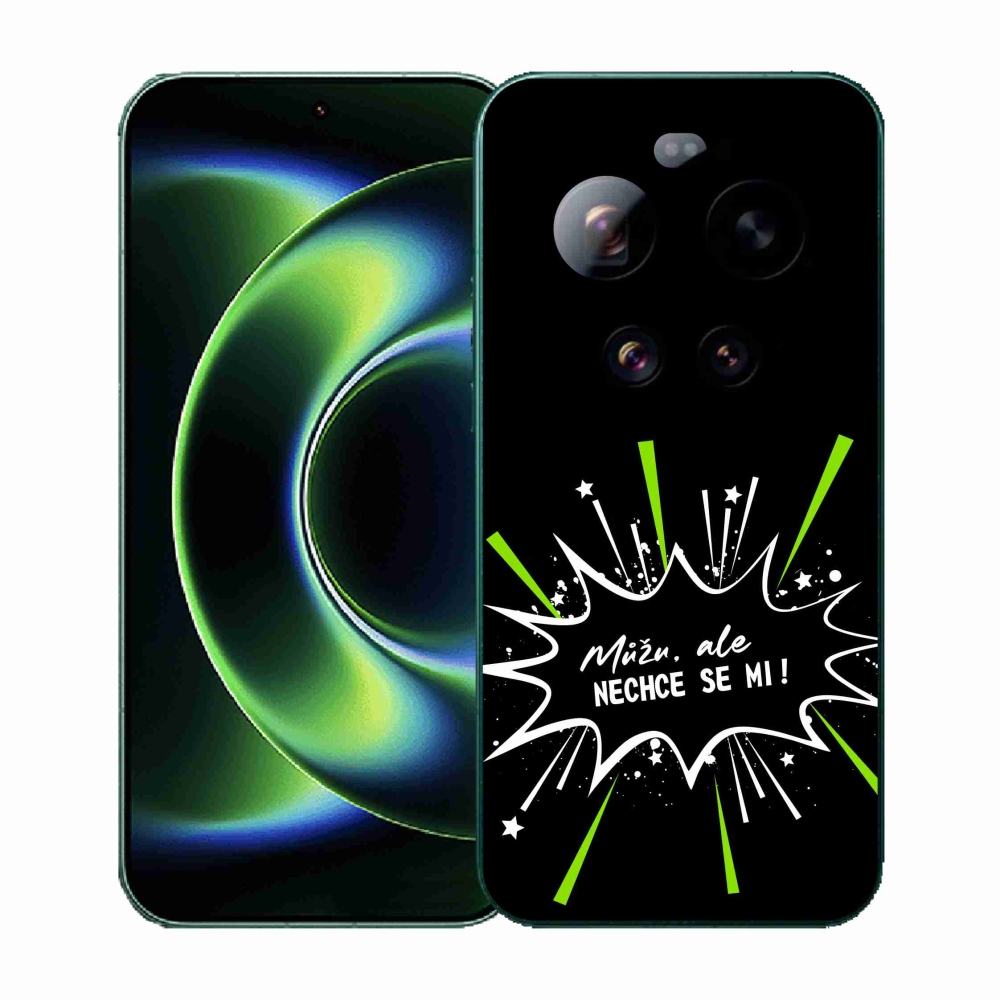 Gélový kryt mmCase na Xiaomi 17 Ultra - vtipný text 11 čierne pozadie