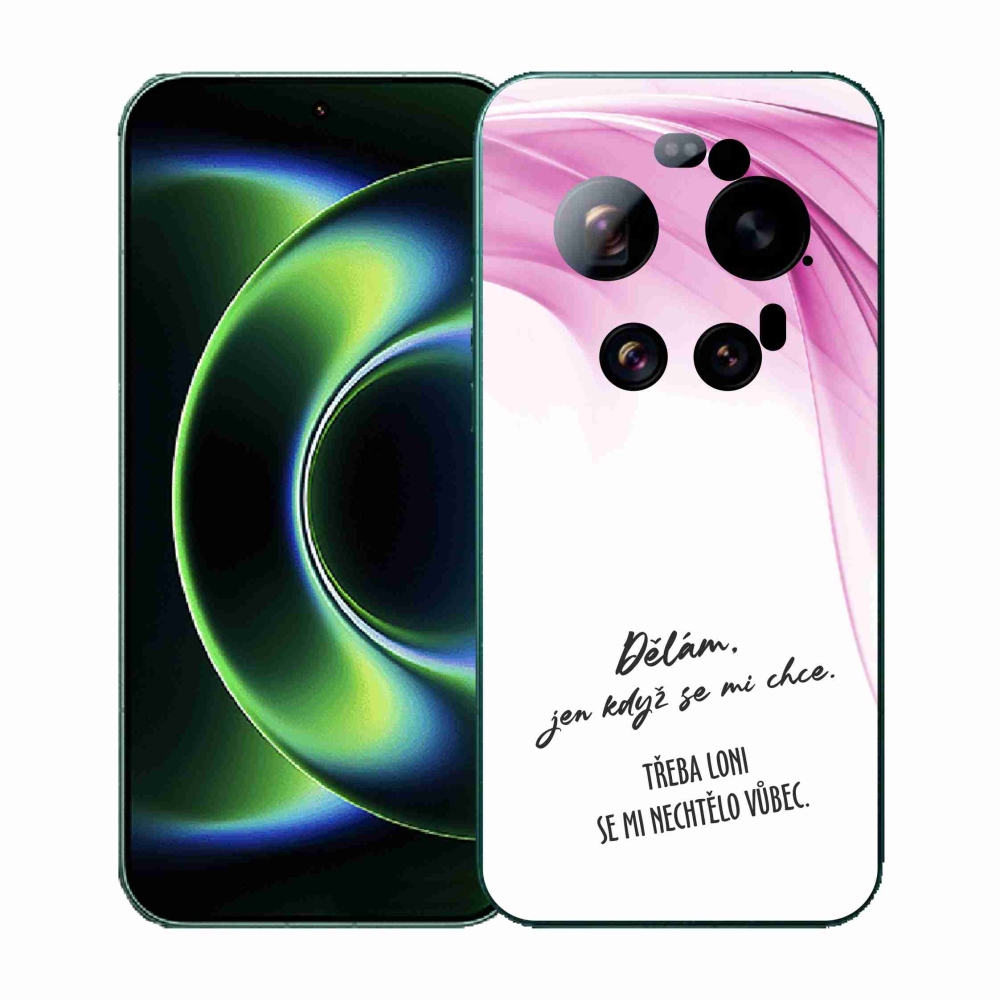 Gélový kryt mmCase na Xiaomi 17 Ultra - vtipný text 12 biele pozadie