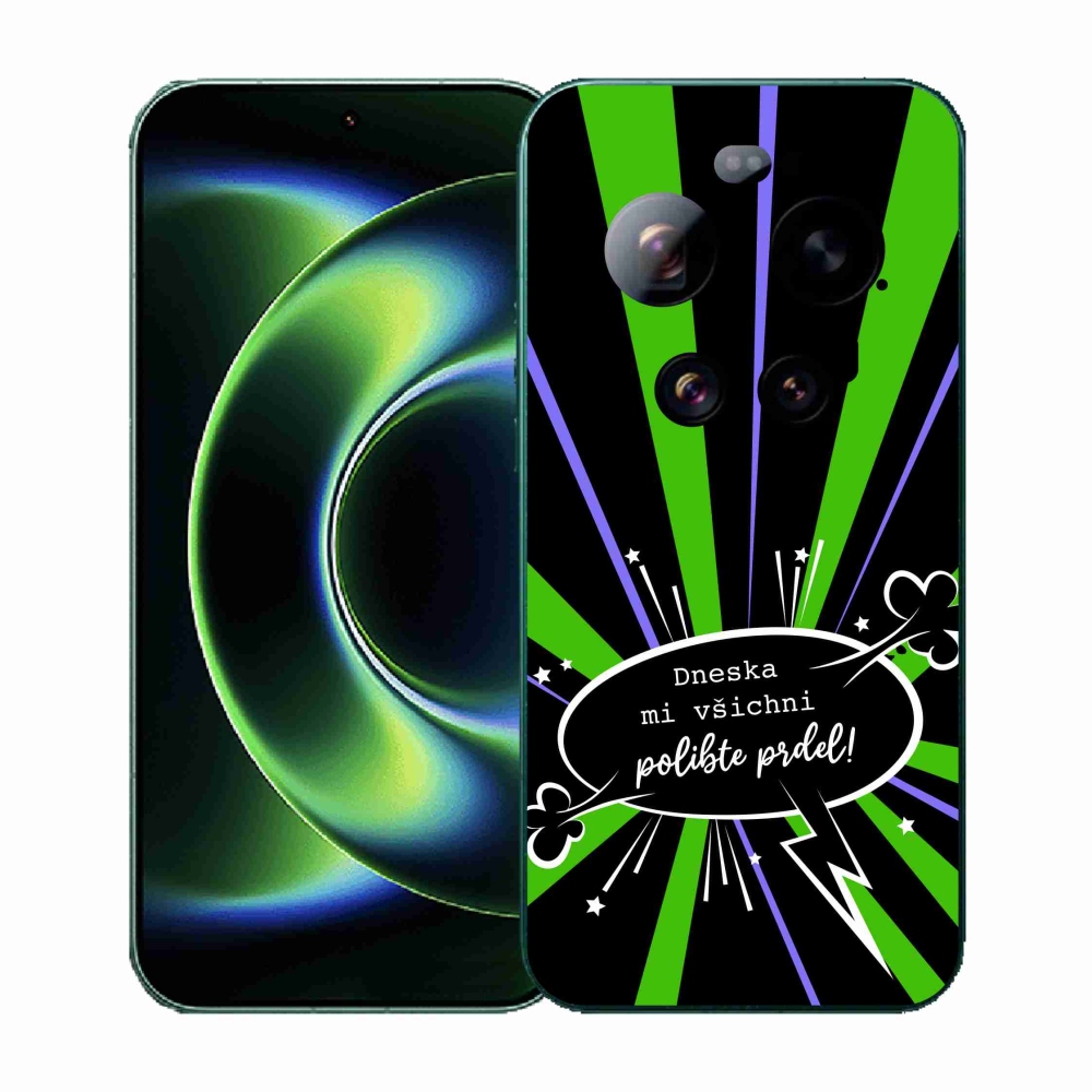 Gélový kryt mmCase na Xiaomi 17 Ultra - vtipný text 15 čierne pozadie