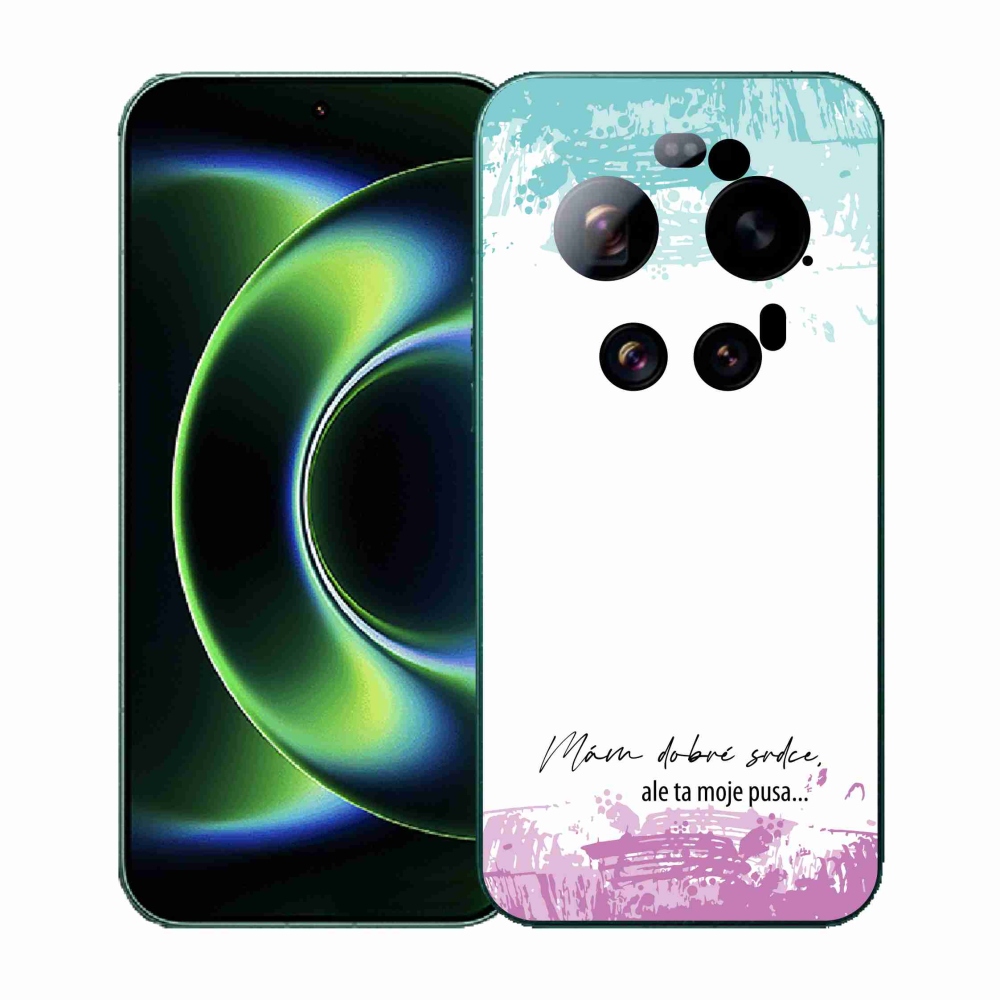 Gélový kryt mmCase na Xiaomi 17 Ultra - vtipný text 3 biele pozadie