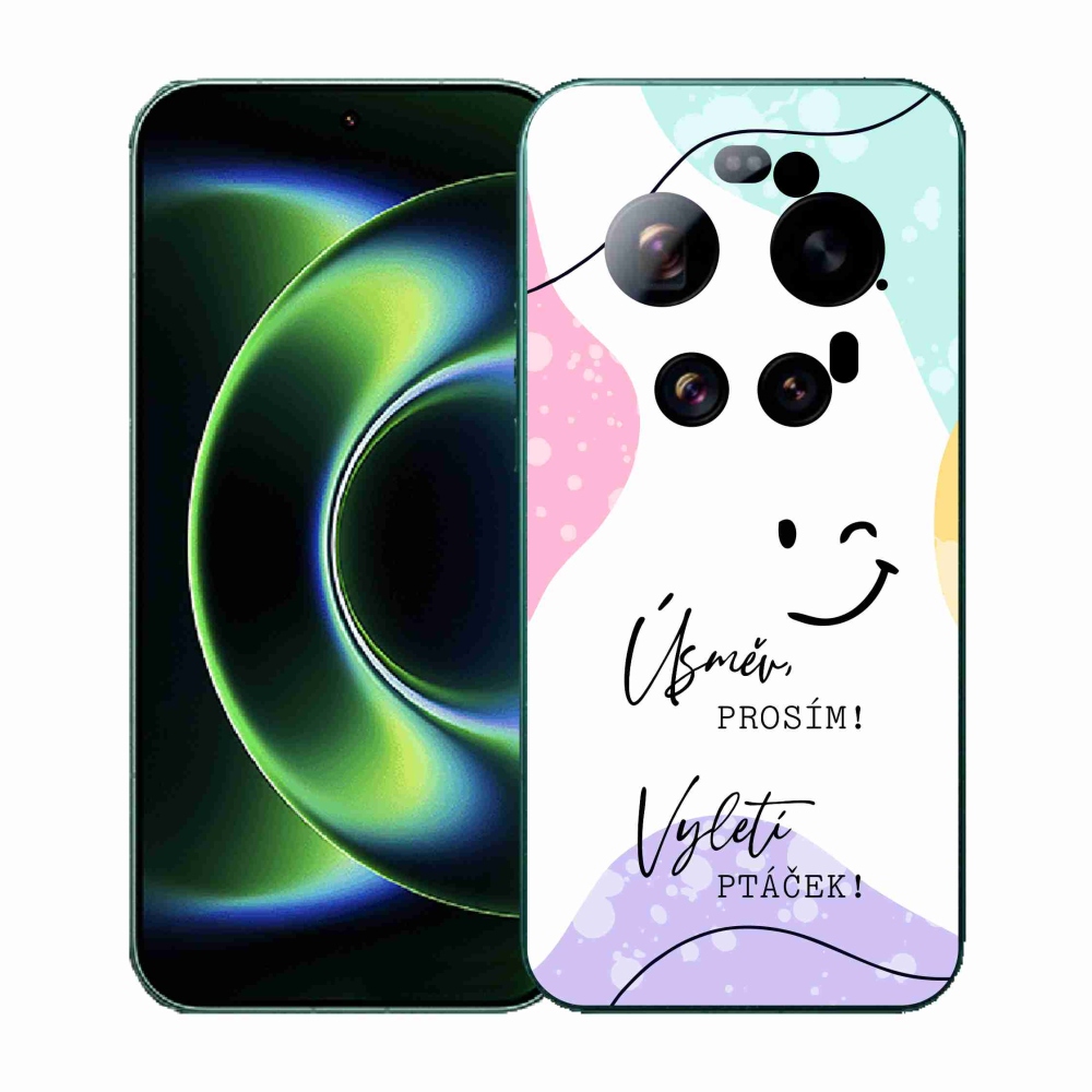 Gélový kryt mmCase na Xiaomi 17 Ultra - vtipný text 4 biele pozadie