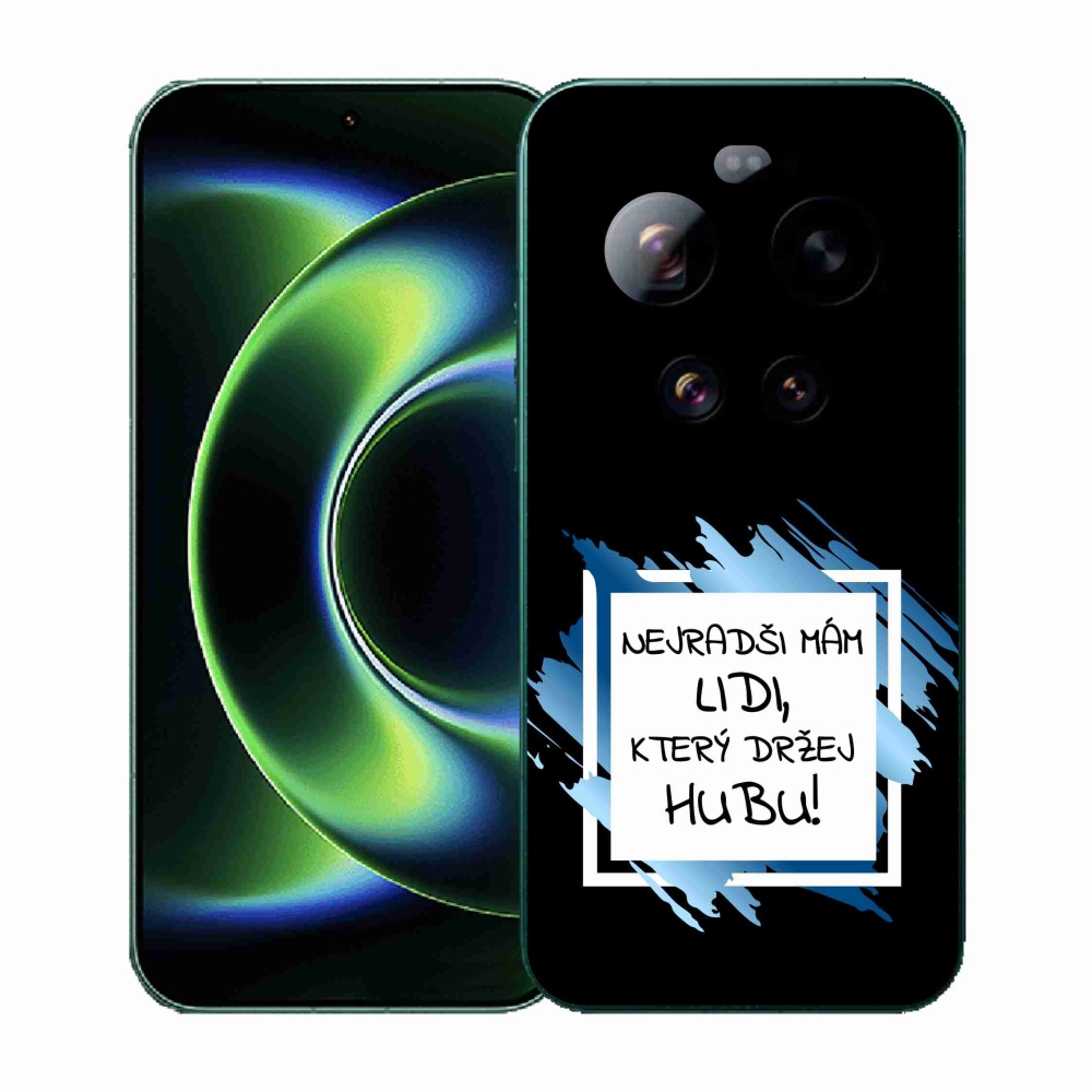 Gélový kryt mmCase na Xiaomi 17 Ultra - vtipný text 7 bieločierne pozadie