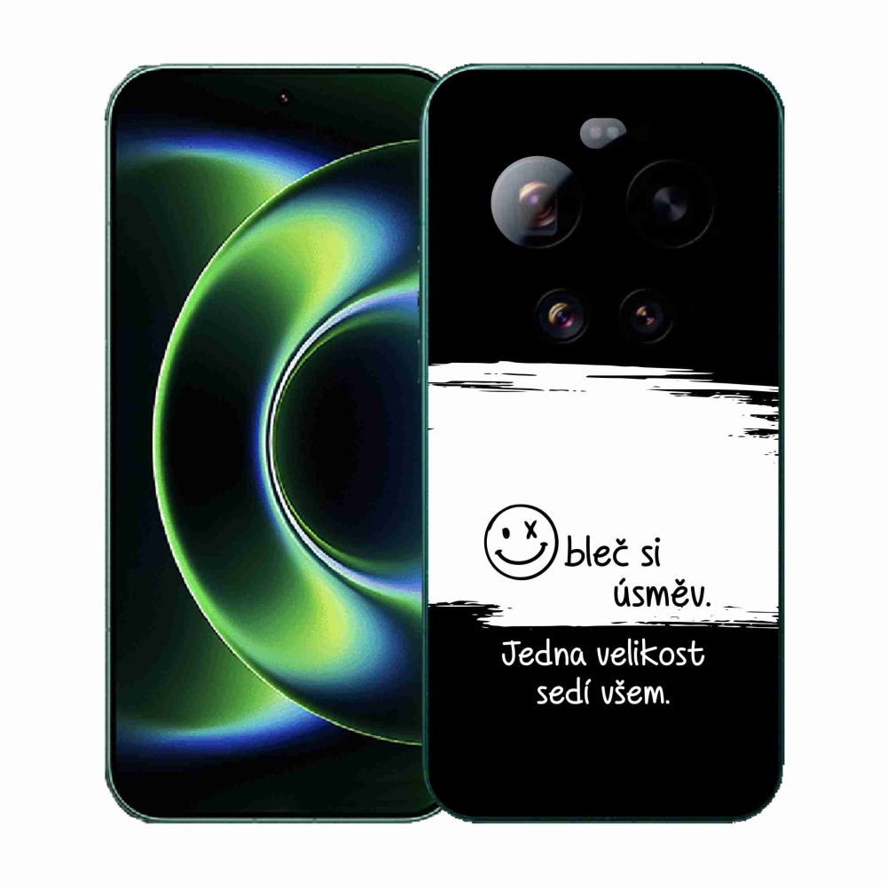 Gélový kryt mmCase na Xiaomi 17 Ultra - vtipný text 8 bieločierne pozadie