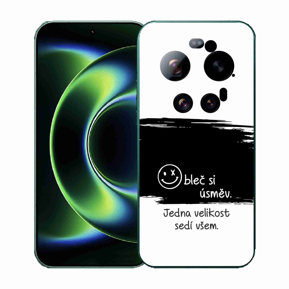 Gélový kryt mmCase na Xiaomi 17 Ultra - vtipný text 8 čiernobiele pozadie