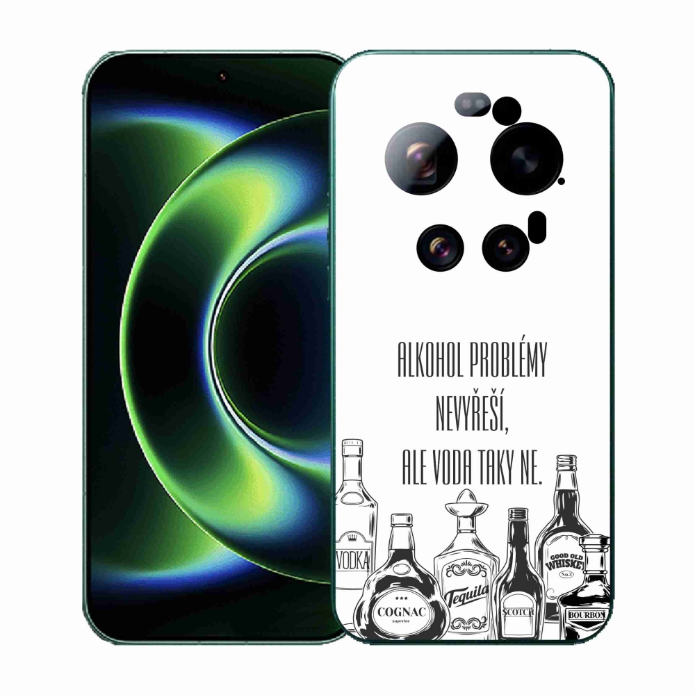 Gélový kryt mmCase na Xiaomi 17 Ultra - vtipný text biele pozadie