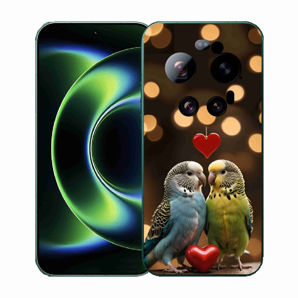 Gélový kryt mmCase na Xiaomi 17 Ultra - zamilovaní papagáje