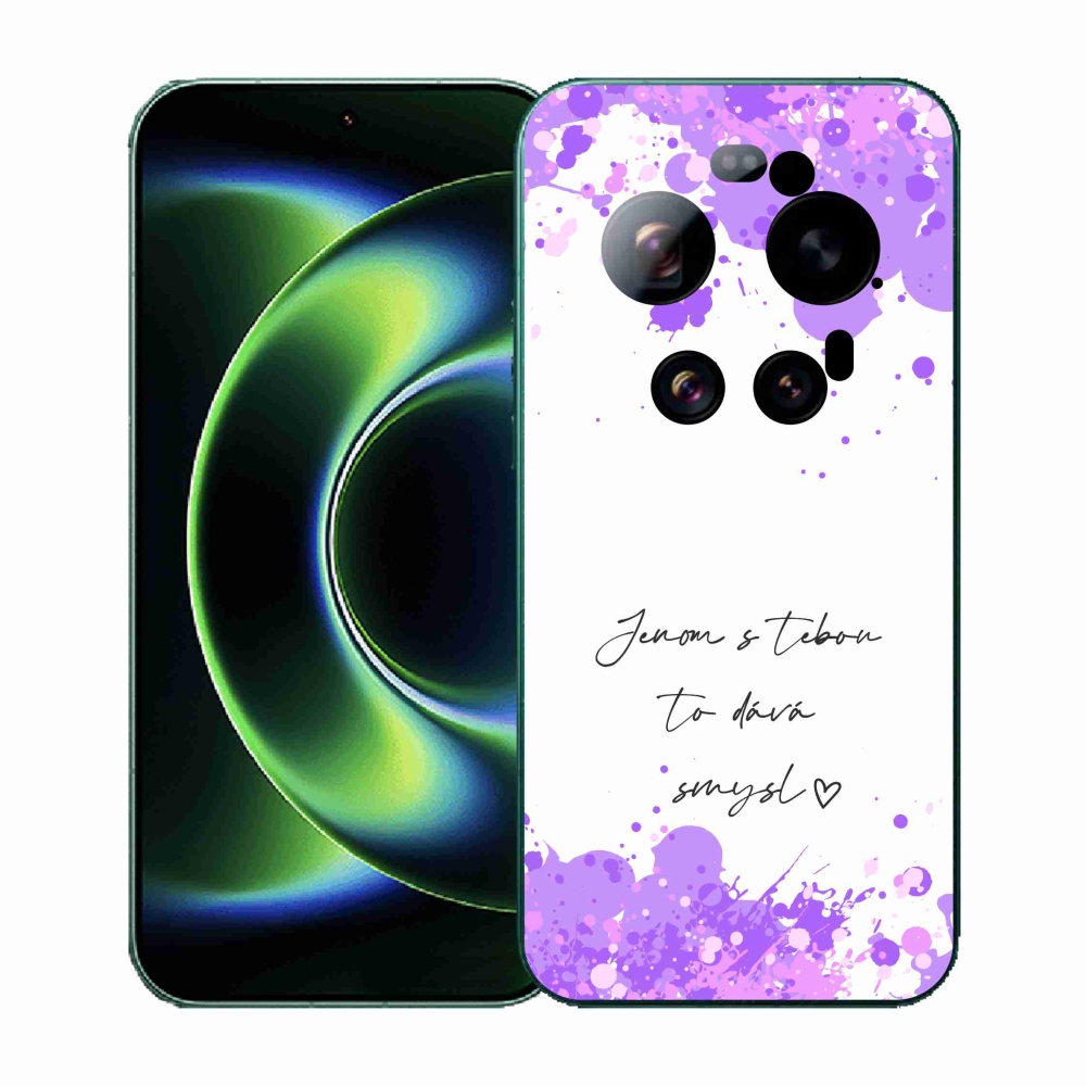 Gélový kryt mmCase na Xiaomi 17 Ultra - zamilovaný text biele pozadie