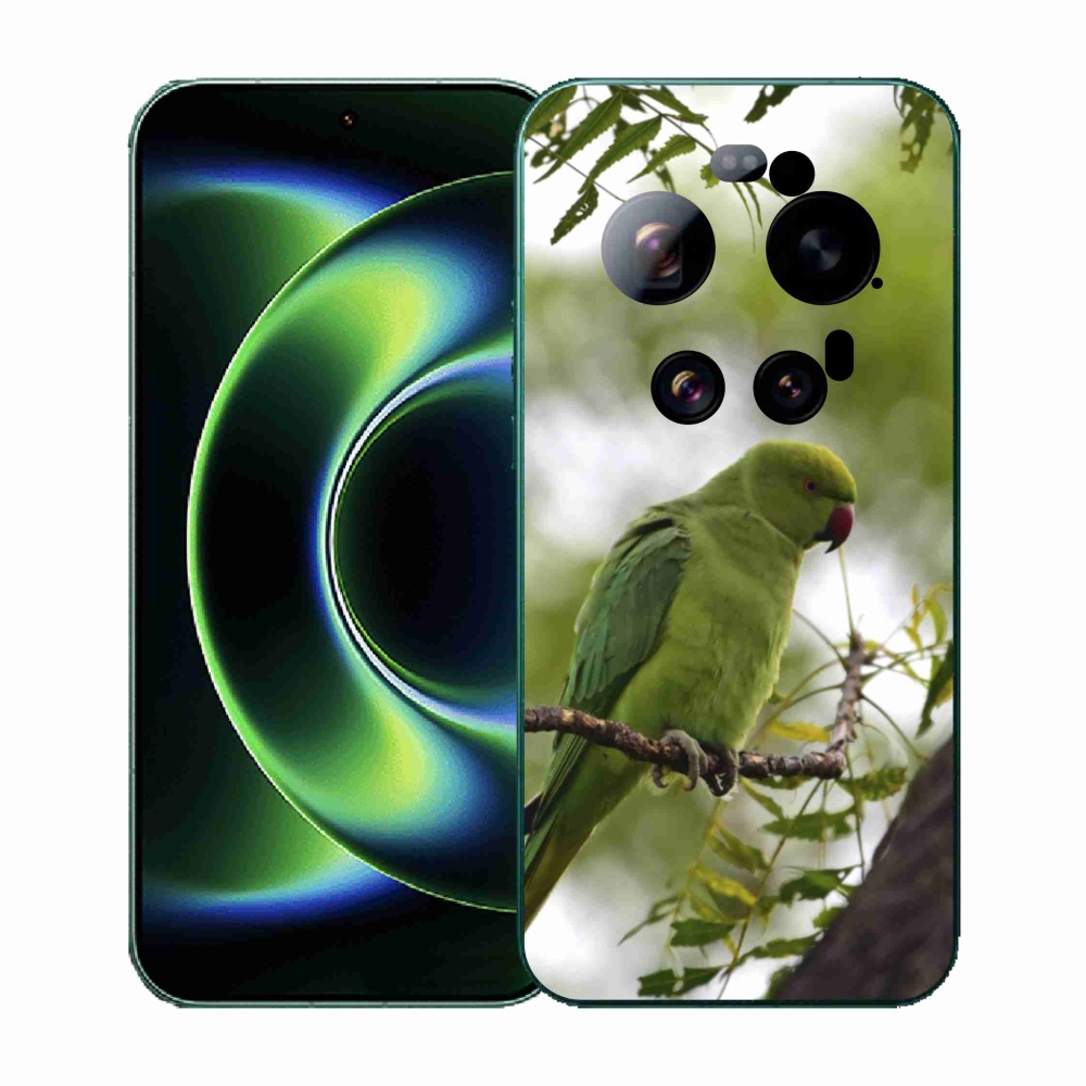 Gélový kryt mmCase na Xiaomi 17 Ultra - zelený papagáj