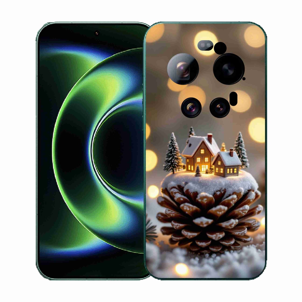 Gélový kryt mmCase na Xiaomi 17 Ultra - zimná dedinka