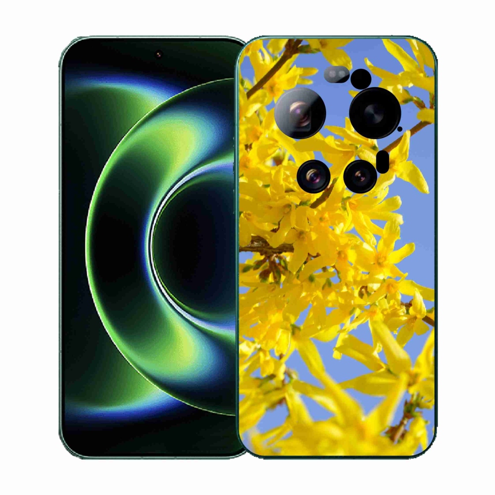 Gélový kryt mmCase na Xiaomi 17 Ultra - žlté kvety