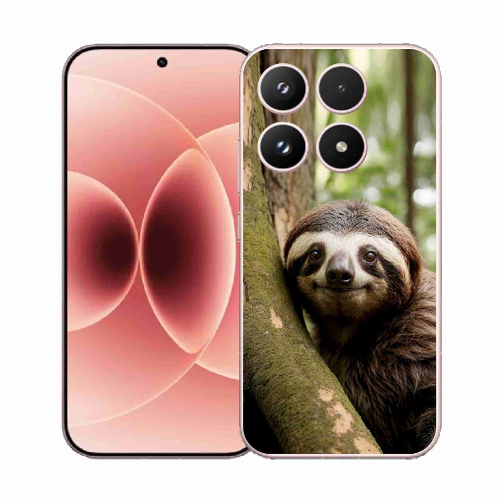 Gélový kryt mmCase na Xiaomi 17 - usmievavý leňochod