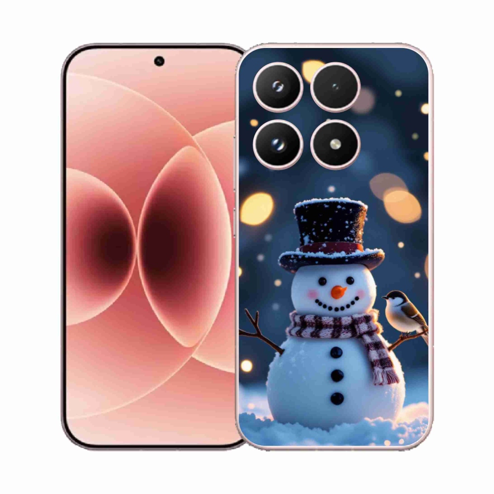 Gélový kryt mmCase na Xiaomi 17 - vianočný snehuliak