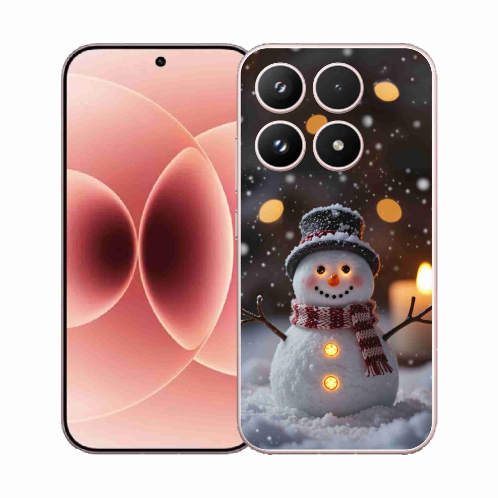 Gélový kryt mmCase na Xiaomi 17 - veselý snehuliak