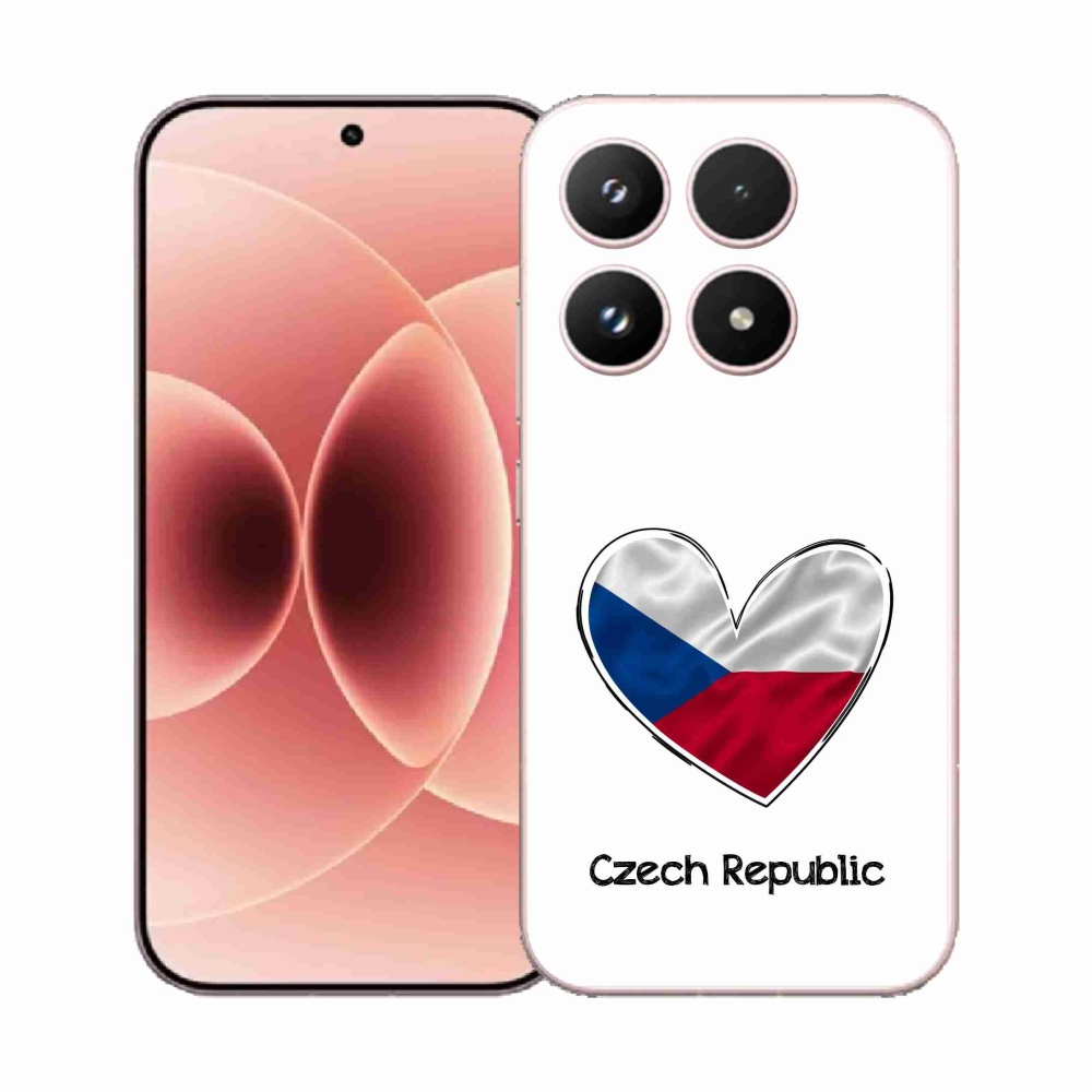 Gélový kryt mmCase na Xiaomi 17 - vlajka srdca biele pozadie