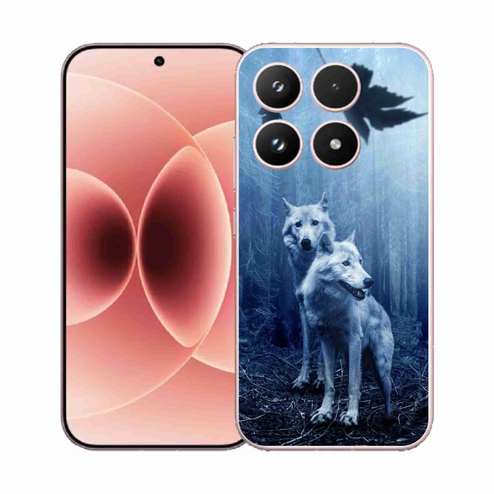 Gélový kryt mmCase na Xiaomi 17 - vlci v lese