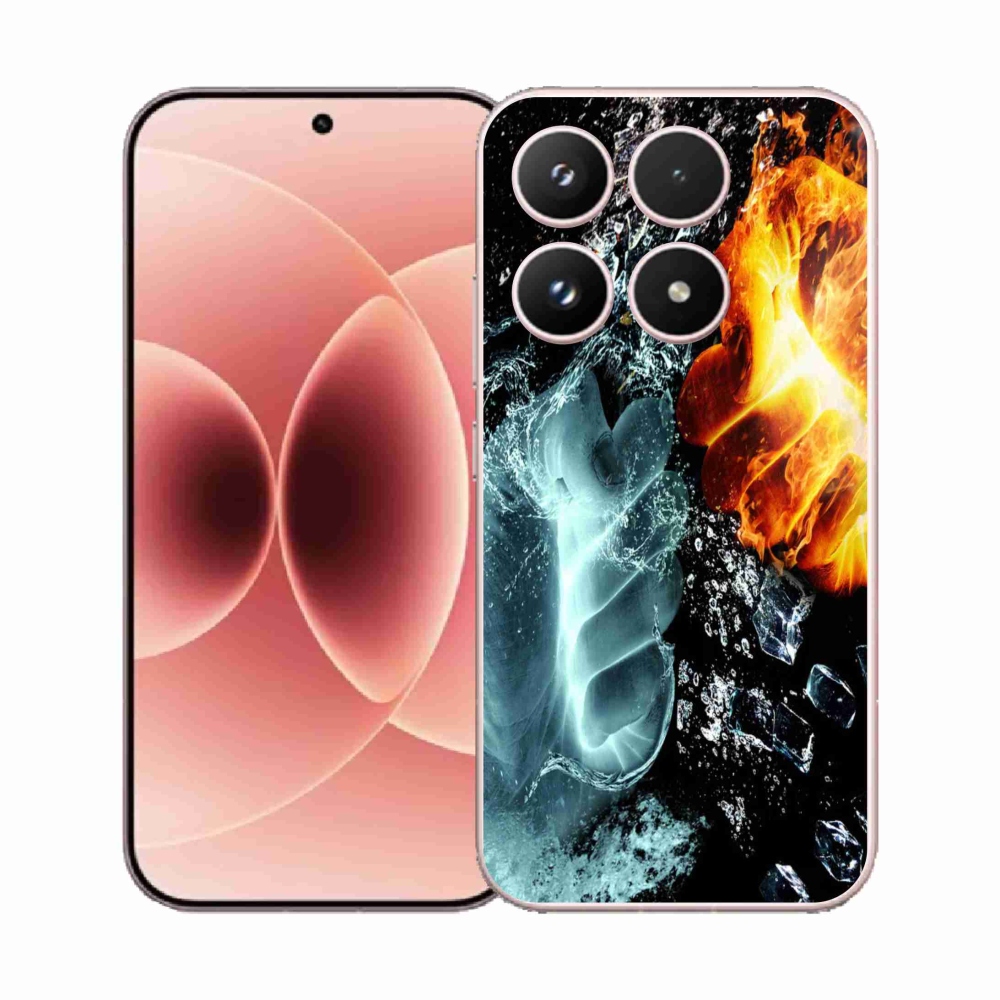 Gélový kryt mmCase na Xiaomi 17 - voda a oheň