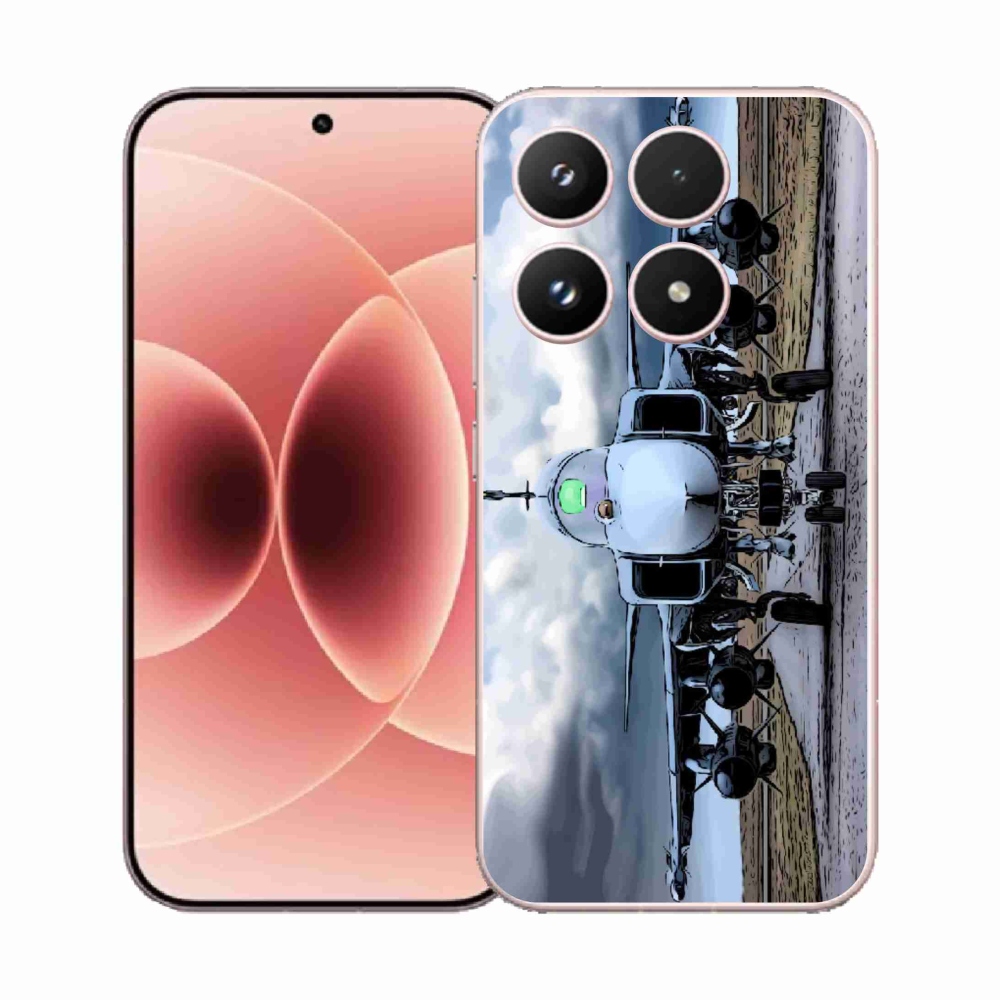 Gélový kryt mmCase na Xiaomi 17 - vojenské lietadlo