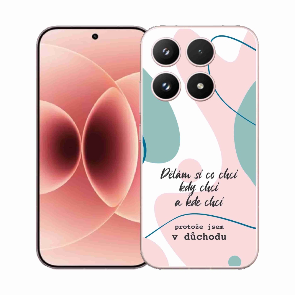 Gélový kryt mmCase na Xiaomi 17 - vtipný text 10 biele pozadie