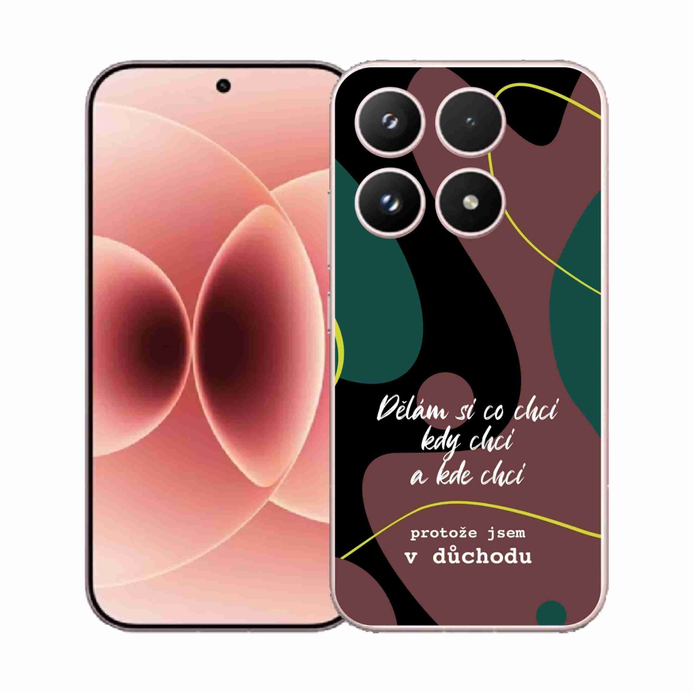 Gélový kryt mmCase na Xiaomi 17 - vtipný text 10 čierne pozadie