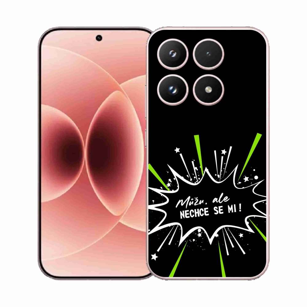 Gélový kryt mmCase na Xiaomi 17 - vtipný text 11 čierne pozadie