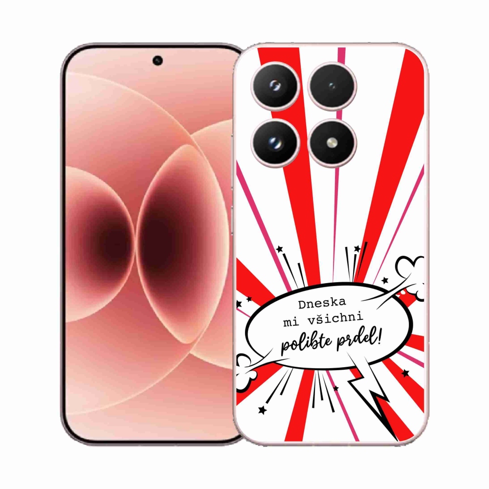 Gélový kryt mmCase na Xiaomi 17 - vtipný text 15 biele pozadie