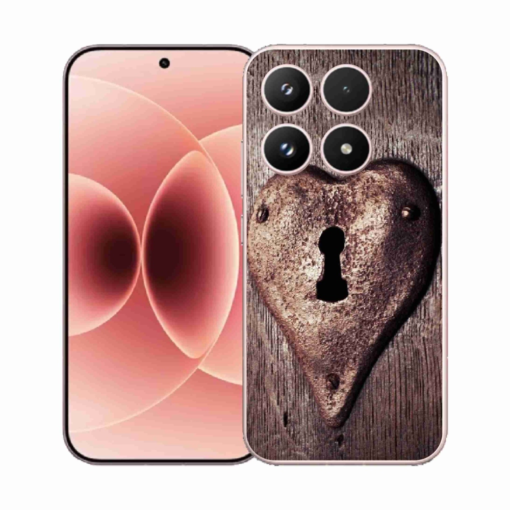 Gélový kryt mmCase na Xiaomi 17 - zámok v tvare srdca