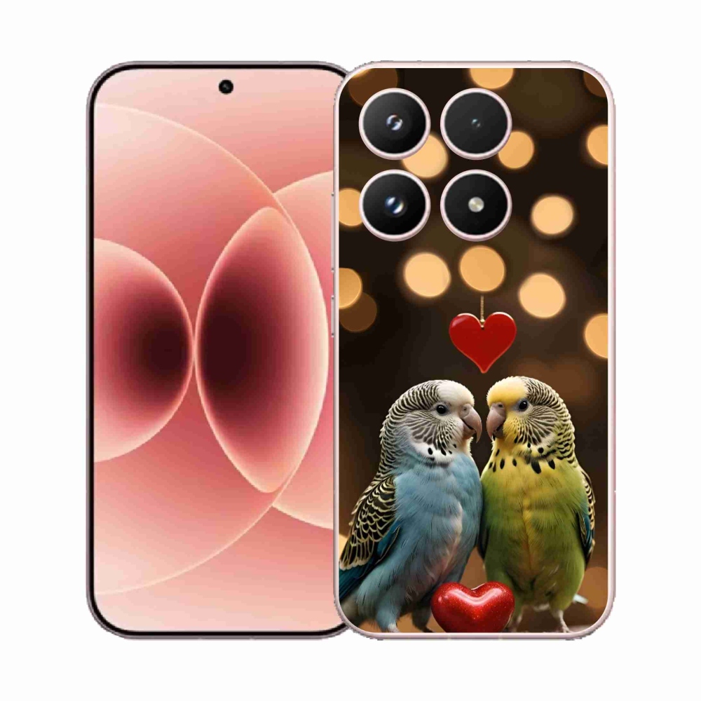 Gélový kryt mmCase na Xiaomi 17 - zamilovaní papagáje