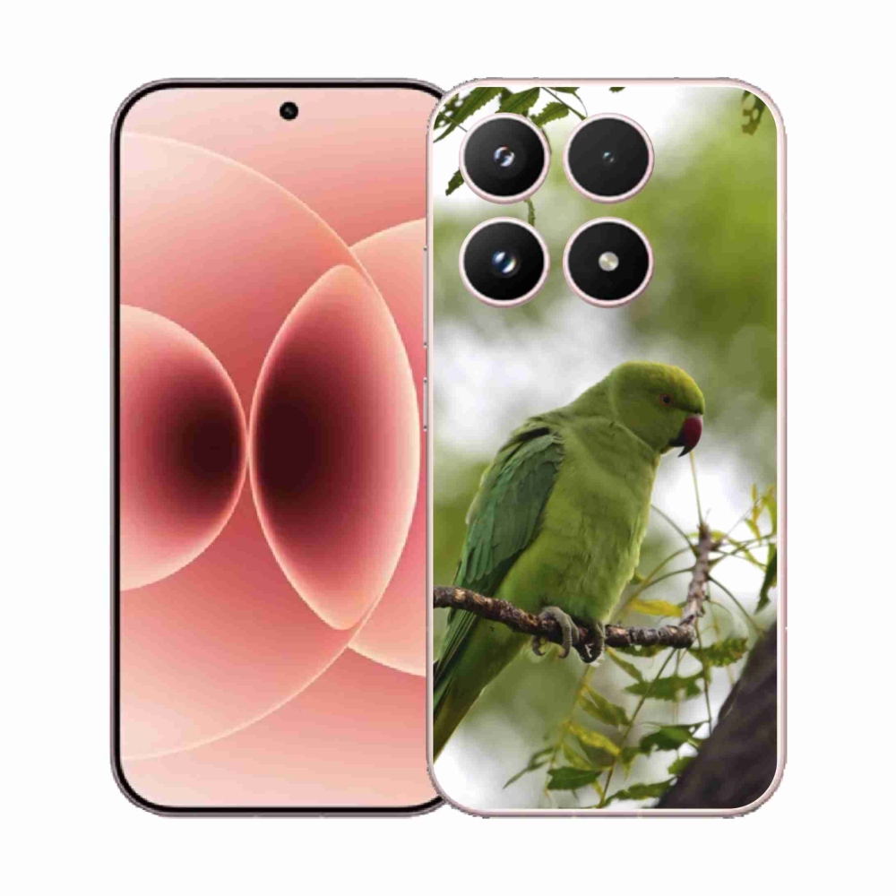 Gélový kryt mmCase na Xiaomi 17 - zelený papagáj