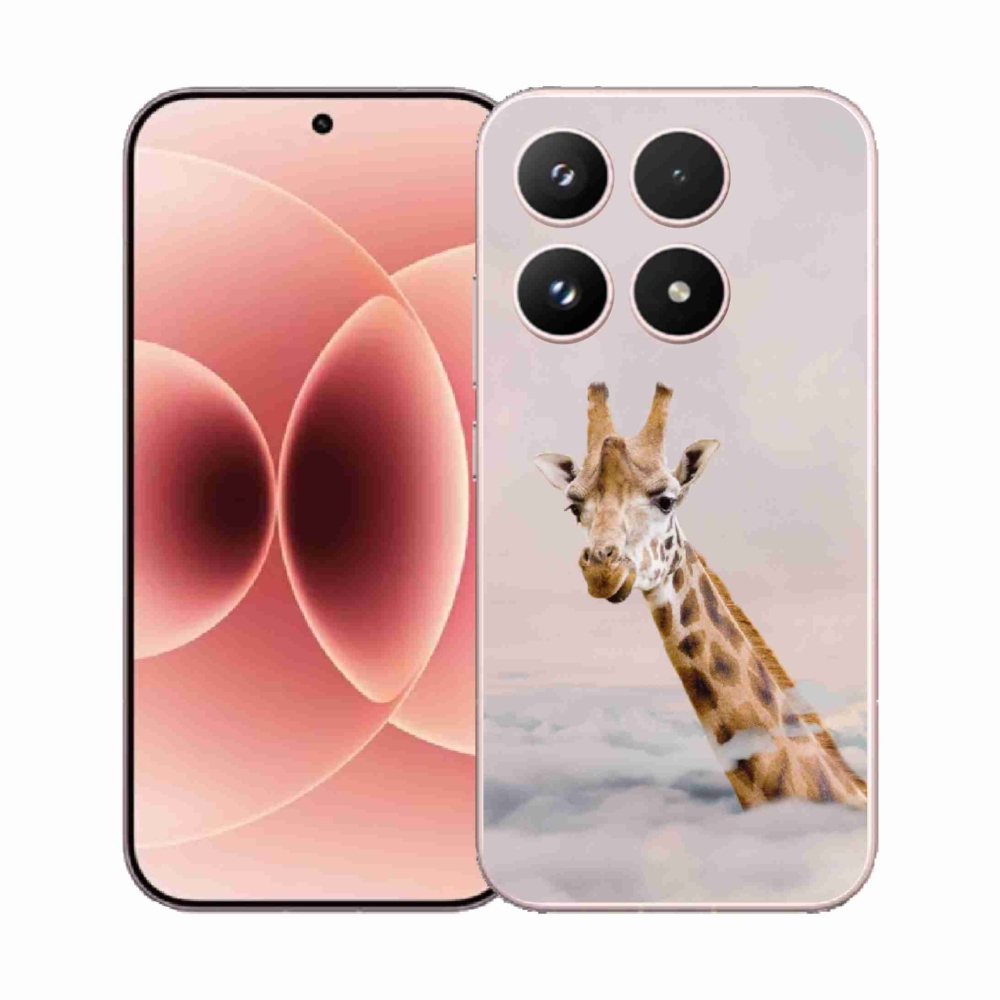 Gélový kryt mmCase na Xiaomi 17 - žirafa v oblakoch