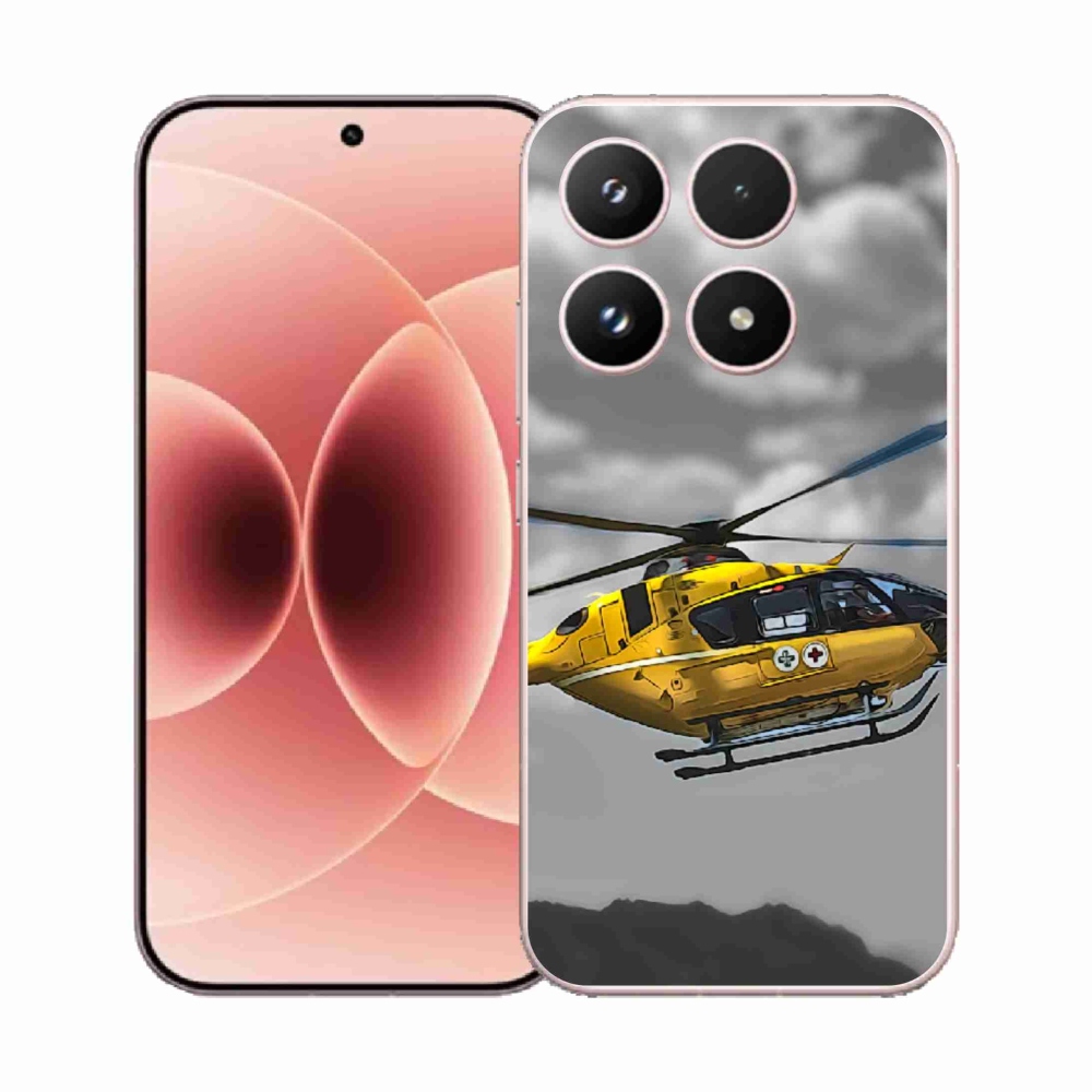 Gélový kryt mmCase na Xiaomi 17 - žltá helikoptéra
