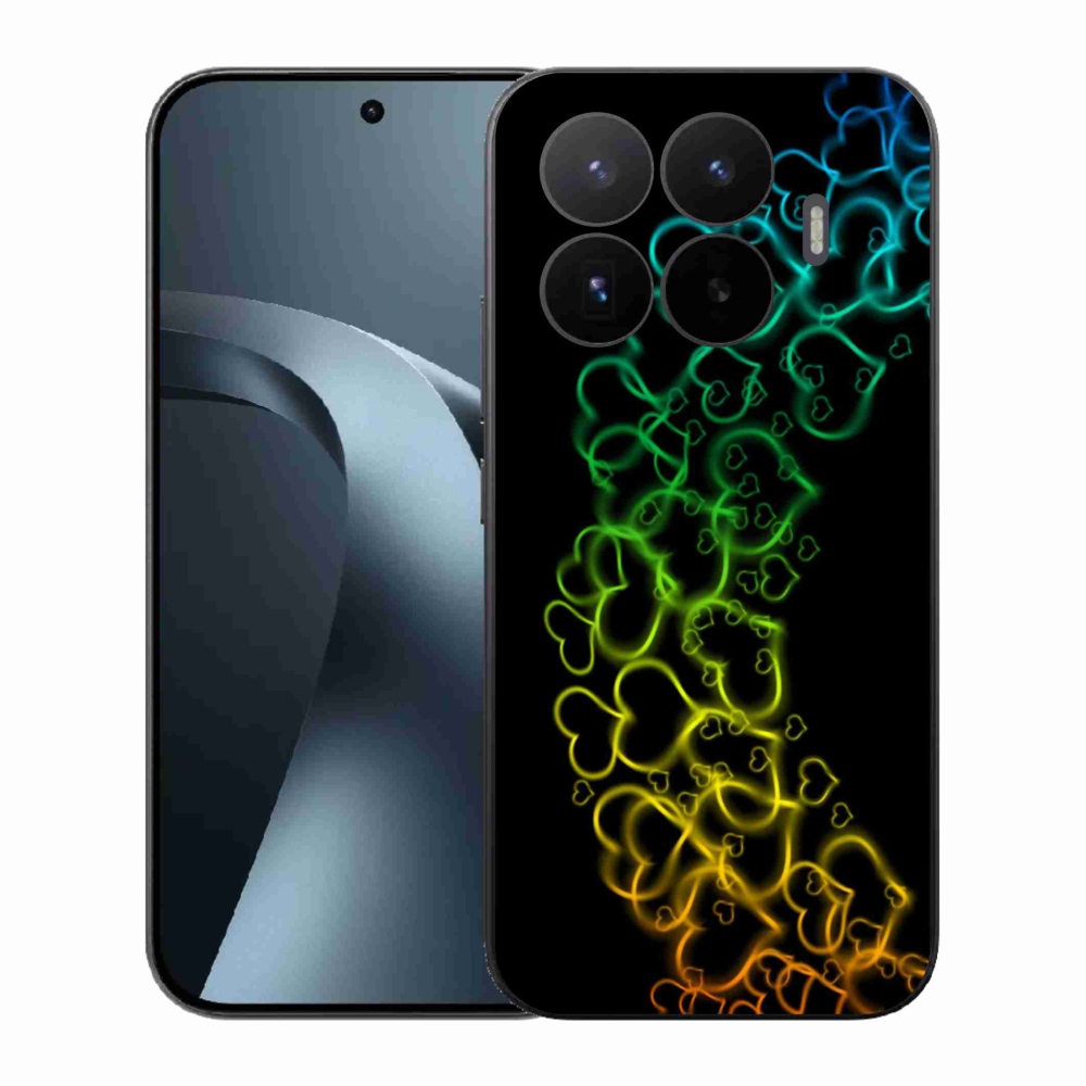 Gélový kryt mmCase na Xiaomi 17T - farebné srdiečka