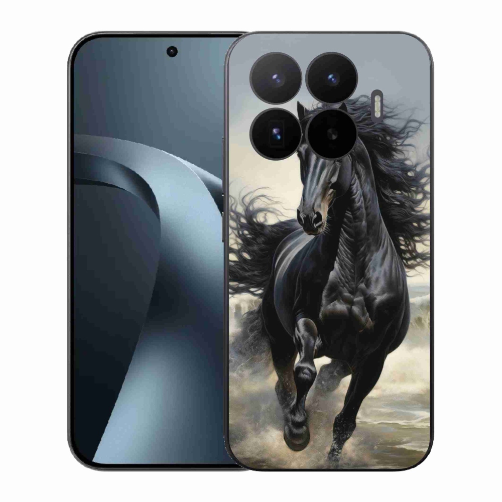Gélový kryt mmCase na Xiaomi 17T - bežiaci čierny kôň