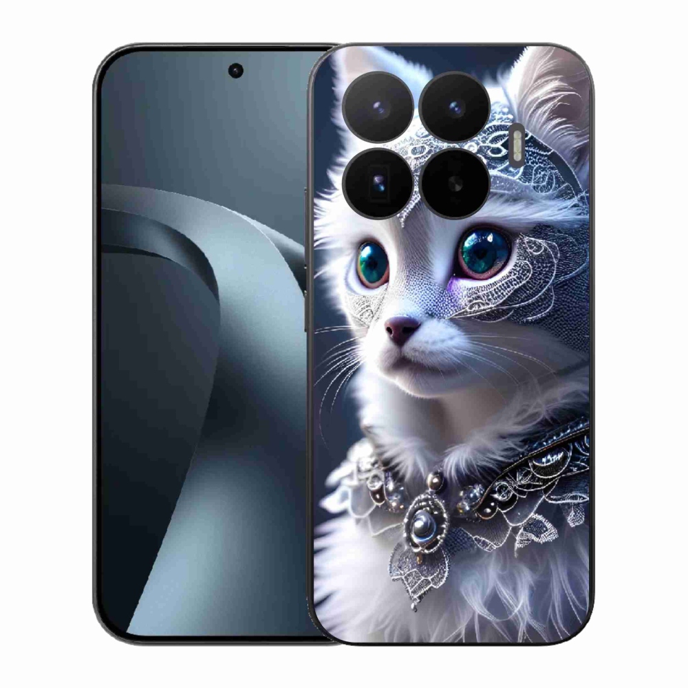Gélový kryt mmCase na Xiaomi 17T - biela mačka