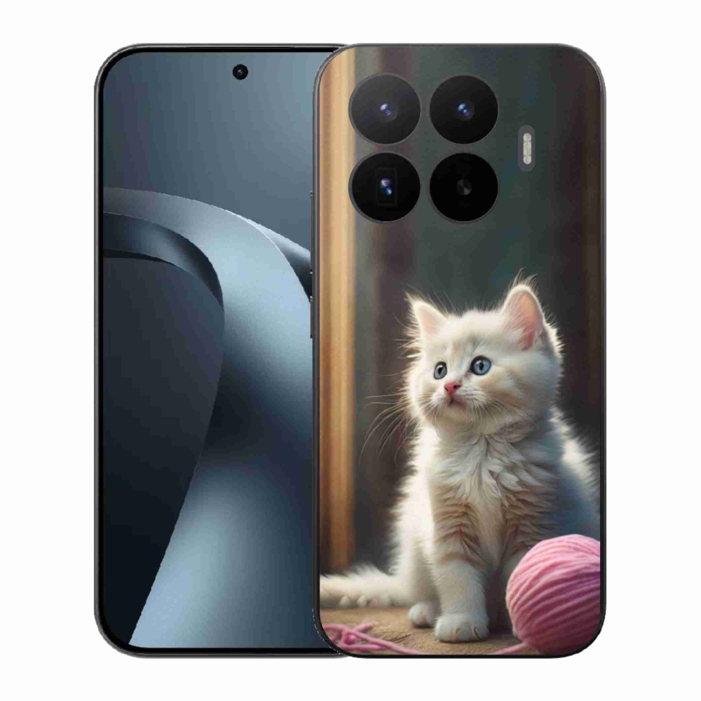 Gélový kryt mmCase na Xiaomi 17T - biele mačiatko 2