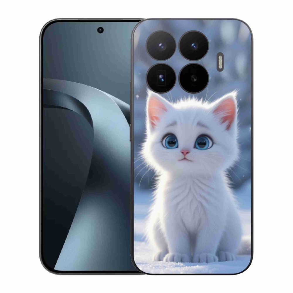 Gélový kryt mmCase na Xiaomi 17T - biele mačiatko 3