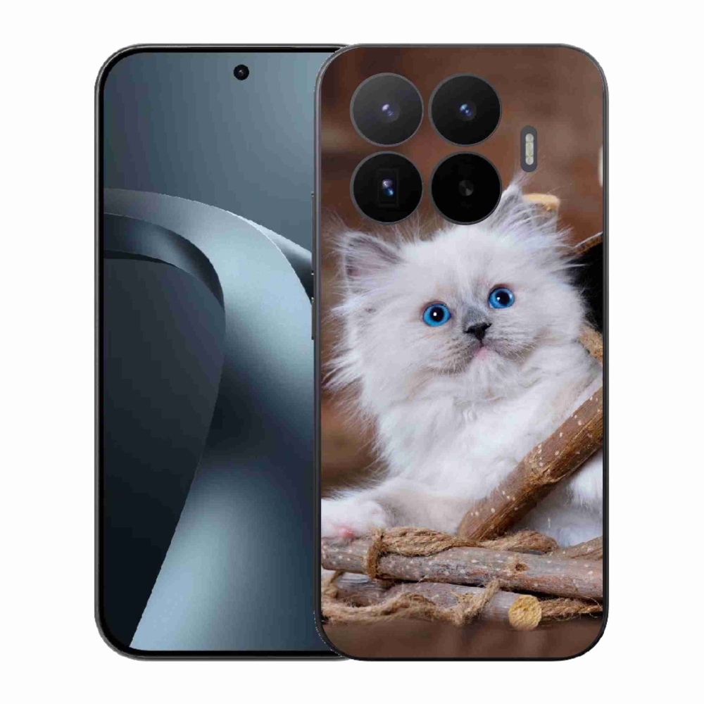 Gélový kryt mmCase na Xiaomi 17T - biele mačiatko